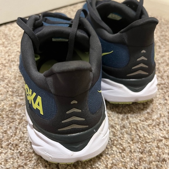 Hoka Men's Blue Coral and Black Athletic Shoes - Picture 5 of 15